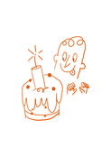 Joyeux 18 ans avec un g&acirc;teau festif